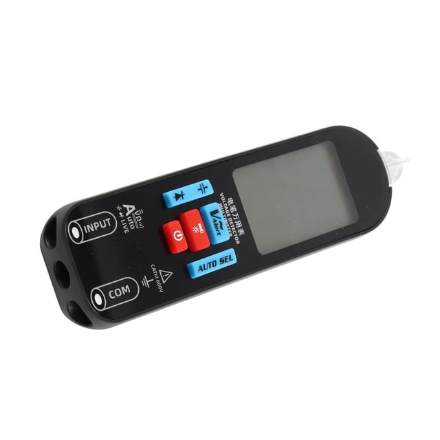 Multímetro digital con pantalla LCD de rango automático, comprobador de voltaje, capacitancia, medidor de resistencia