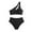 Black-B, variant on QHFBli Womens Two Piece Bathing Suit Criss Cross Underwire Bikini High Cut Swimsuit