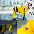 thumbnail image 2 of Pet Dog Raincoat,Hooded Waterproof Rain Jacket with Reflective Strip Poncho Coats for Puppy Small Medium Large Dog Yellow 2XL, 2 of 5