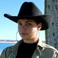 thumbnail image 7 of Wool Felt Western Hat - M - Black, 7 of 7