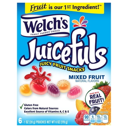 Welch's Juicefuls Mixed Fruit Snacks - 6 ct (Packaging May Vary)