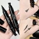 thumbnail image 3 of Lápiz Delineador de ojos negro de secado rápido, doble punta, triángulo, sello de estrella, resistente al agua, duradero, no mancha, líquido, cosmético( 02 big, 3 of 5