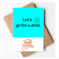 thumbnail image 1 of Have A Drink Bar Pub Relax Thank You Cards Envelopes Blank Note, 1 of 3