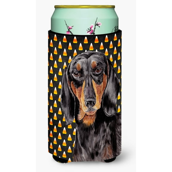 Dachshund Candy Corn Halloween Portrait Tall Boy Hugger