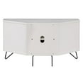 thumbnail image 4 of Bowery Hill Modern Wood Multi-Storage Corner TV Stand in White, 4 of 10