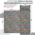 thumbnail image 5 of Monster Cartoon Truck Gray Pattern Teens Toddler Nap Mat with Pillow, Sleeping Mat Bag for Preschool Daycare 59"x22", 5 of 6