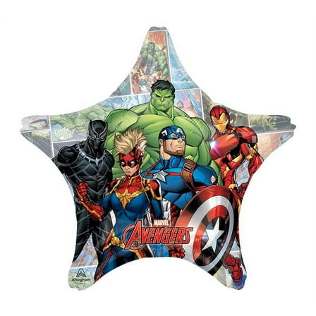 AVENGERS MARVEL POWERS UNITE 28" Jumbo Super Shape Foil Mylar Balloon