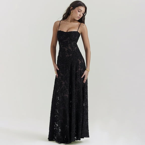 Elegant French-Inspired Evening Dress, Sexy & Graceful for Wedding & Party