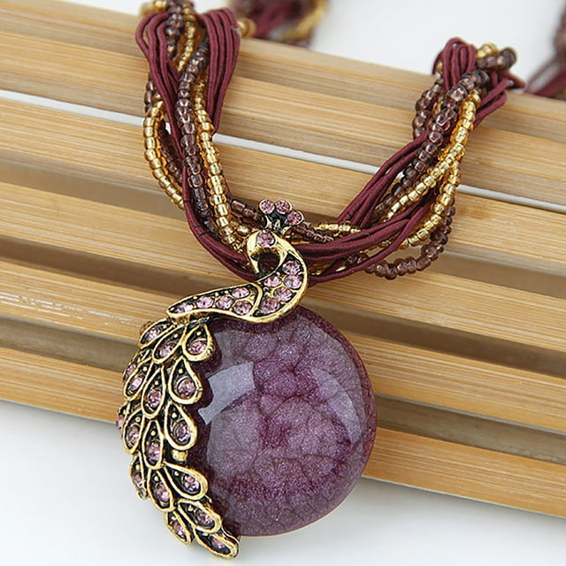 Collier Élégant Bohème à Statement avec Strass Étincelants pour Bijoux de Mode pour Femmes