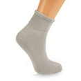 thumbnail image 3 of Women's Diabetic Ankle Socks 3-pairs – Non-Binding Seamless Toe, Soft Cotton for Circulation & Comfort (Size 9-11), 3 of 4