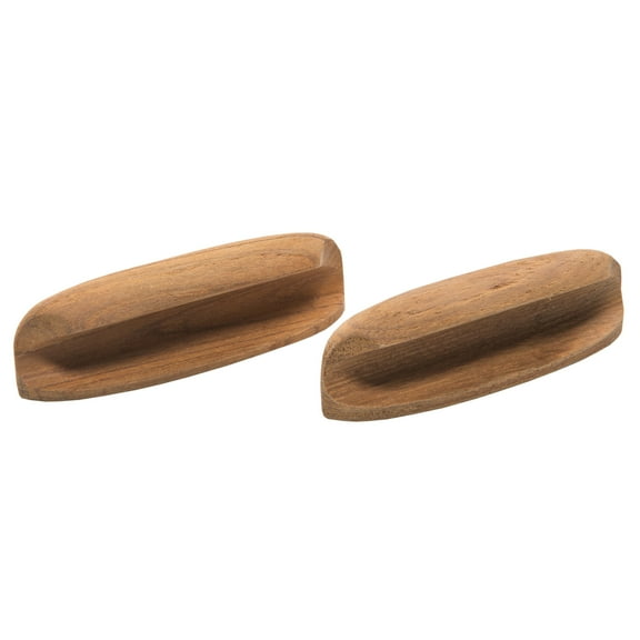 Whitecap Teak Oval Drawer Pull - 4"L - 2 Pack