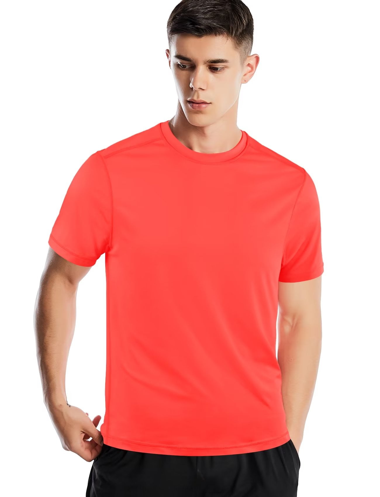 Work Out Shirts Men Dry Fit Short Sleeve