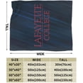 thumbnail image 3 of Lafayette College Logo Fleece Blanket, Very Soft Microfiber Flannel Blanket for Couch Warm and Cozy for All Seasons, 3 of 6