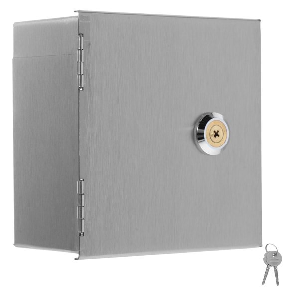 BRIGHTFUFU Caja eléctrica de acero inoxidable Cubiertas de protección del interruptor de protección de salida a prueba de intemperie ideal para oficinas domésticas