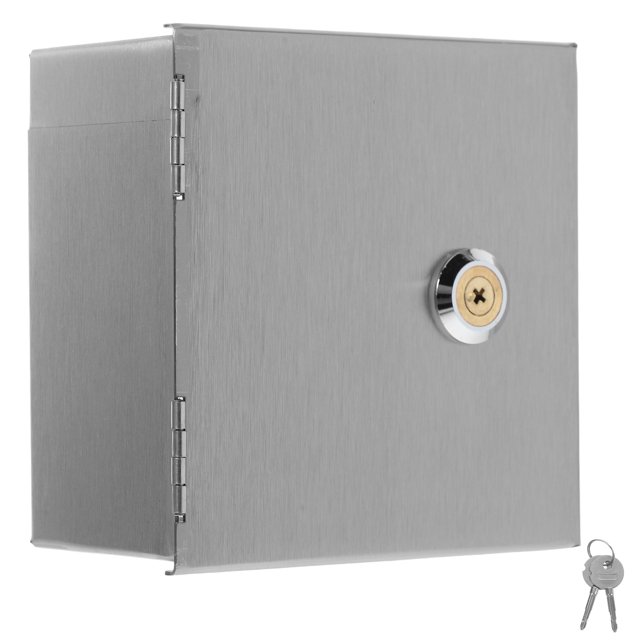 Shisuyan Electric Plug Cover Electrical Box Stainless Steel Splashproof Safety Cover For Office Use 1Set