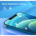 thumbnail image 6 of Cnarery Privacy Screen Protector for iPhone 12/ 12 Pro 2-pack, 9H True 28° Anti Spy Tempered Glass with Installation Frame, Case Friendly, 6 of 7