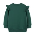 thumbnail image 6 of mgoYE Little Girls Sweatshirts 2T 3T 4T 5T 6T 7T Cotton Long Sleeve Crewneck Pullover Toddler Kids Winter Warm Shirt Sweater Tops(Green,4-5 Years), 6 of 9