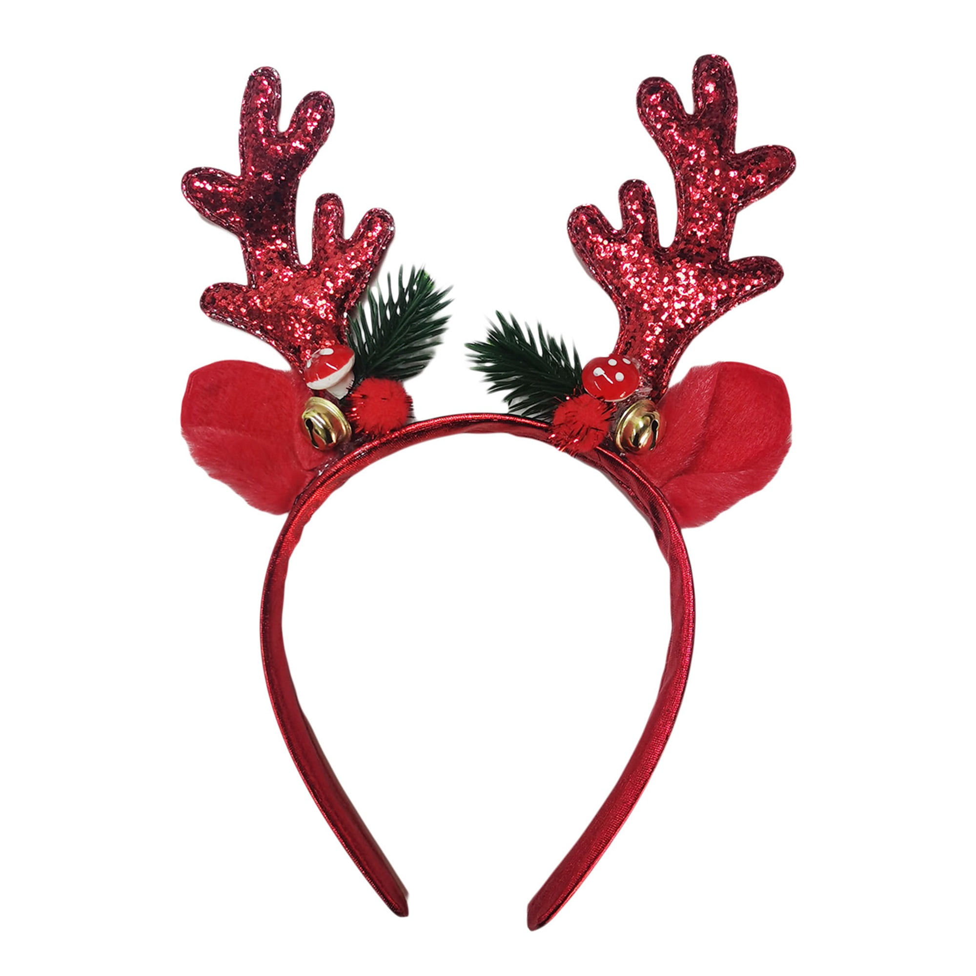 Glitter antlers headband deals