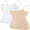 Beige/White, variant on Women Basic Cami Tanks Adjustable Spagetti Strap Built in Bra Tank Tops Cotton Undershirt, 2 Pack