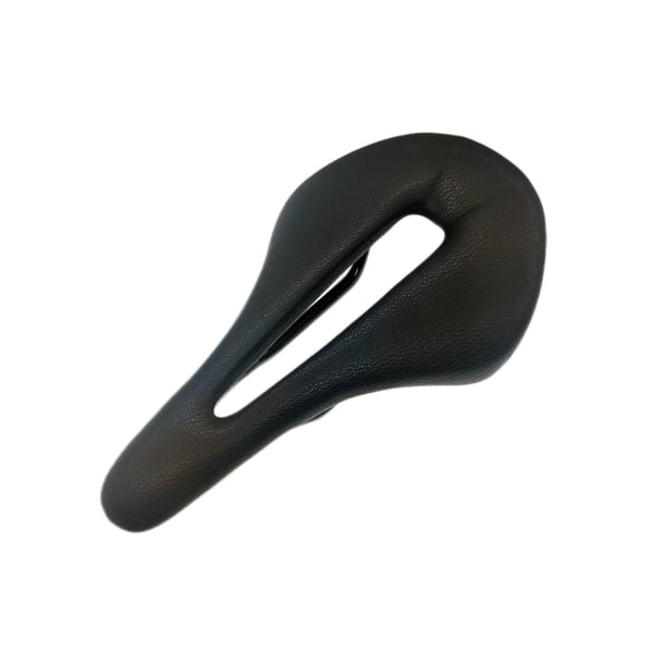 Asiento de bicicleta Cojín de bicicleta Transpirable Ligero Suministros Amortiguador Hueco Negro