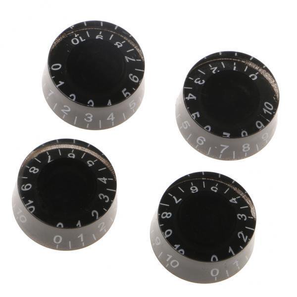 Perillas de Control de Tonos de de Negro de 2 X 4pcs para LP Guitarra Eléctrica Hugo Konbs de volumen de guitarra