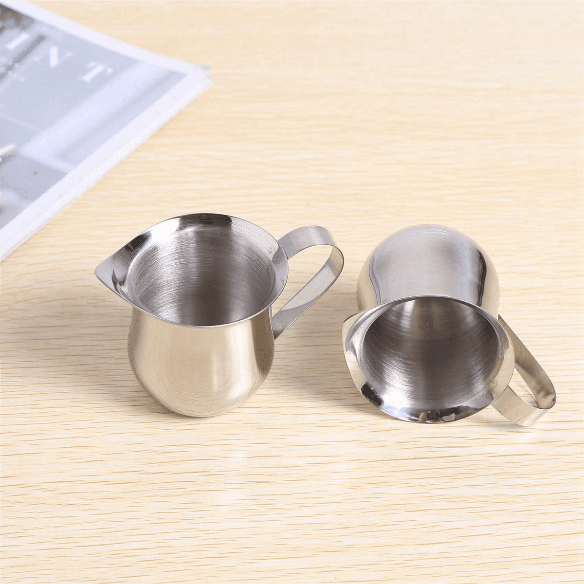 12Pack 3Oz Stainless Steel Bell Creamer Espresso Shot Frothing Pitcher Cup Latte Art Espresso Measure Cup