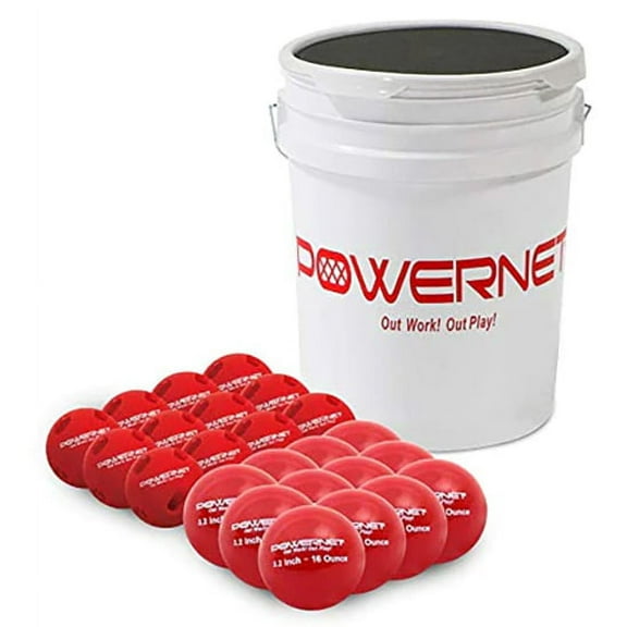 PowerNet Crusher Training Balls & Weighted Balls, Softball Hitting Trainer for Improved Speed, Power & Coordination, Batting Practice Softballs 24PK