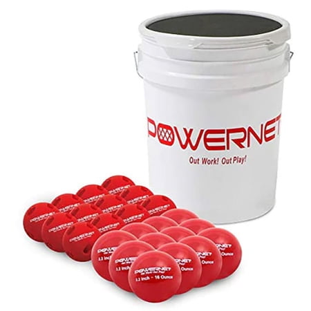 PowerNet Crusher Training Balls & Weighted Balls Softball Hitting Trainer for Improved Speed Power & Coordination Batting Practice Softballs 24PK