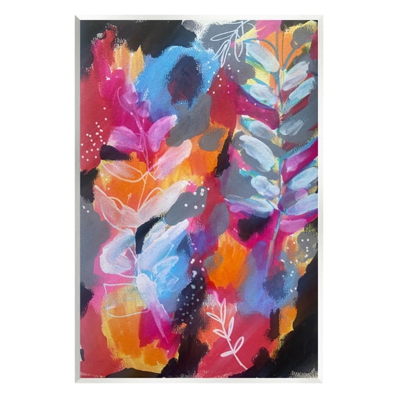 Stupell Industries Abstract Fern Leaves Botanical & Floral Painting Unframed Art Print Wall Art, 10 x 15