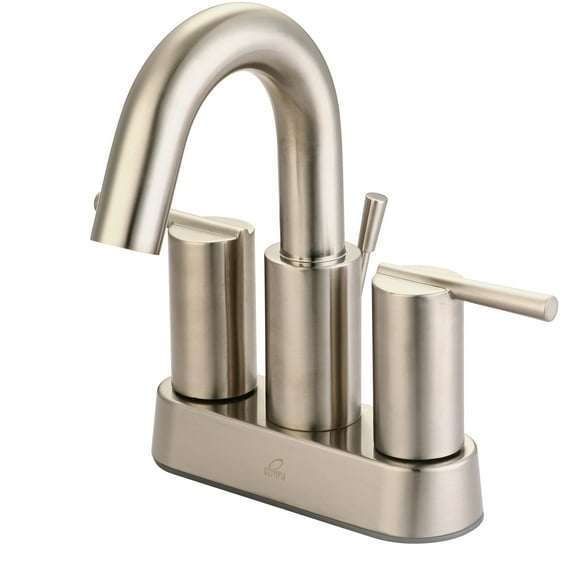 Pioneer Faucets L-7520 I2v 1.2 GPM Deck Mounted Centerset Bathroom Faucet - Nickel
