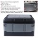 thumbnail image 2 of 45L Collapsible Car Trunk Storage Box 60kg/132.28Ib Load Organizer High Cover Two Compartments for Home AutoMatte Black, 2 of 5