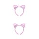 thumbnail image 4 of Qarigey Diadema con orejas de gato elegante: accesorios para el cabello simples, versátiles y de moda, pinza para el cabello súper linda rosa Rosa+Blanco 2Conjunto, 4 of 6