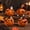 B001- Style A, variant on Indoor Halloween Decorations, Halloween Table Decor, Halloween Centerpiece, Pumpkin Table Decor, 4.5X4.5X4 Inch Resin Ghost Skeleton Bat Accent for Dining Desk Holiday Accent