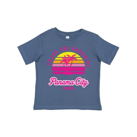 

Inktastic Summer Enjoy the Sunshine Panama City Florida in Pink Gift Toddler Boy or Toddler Girl T-Shirt