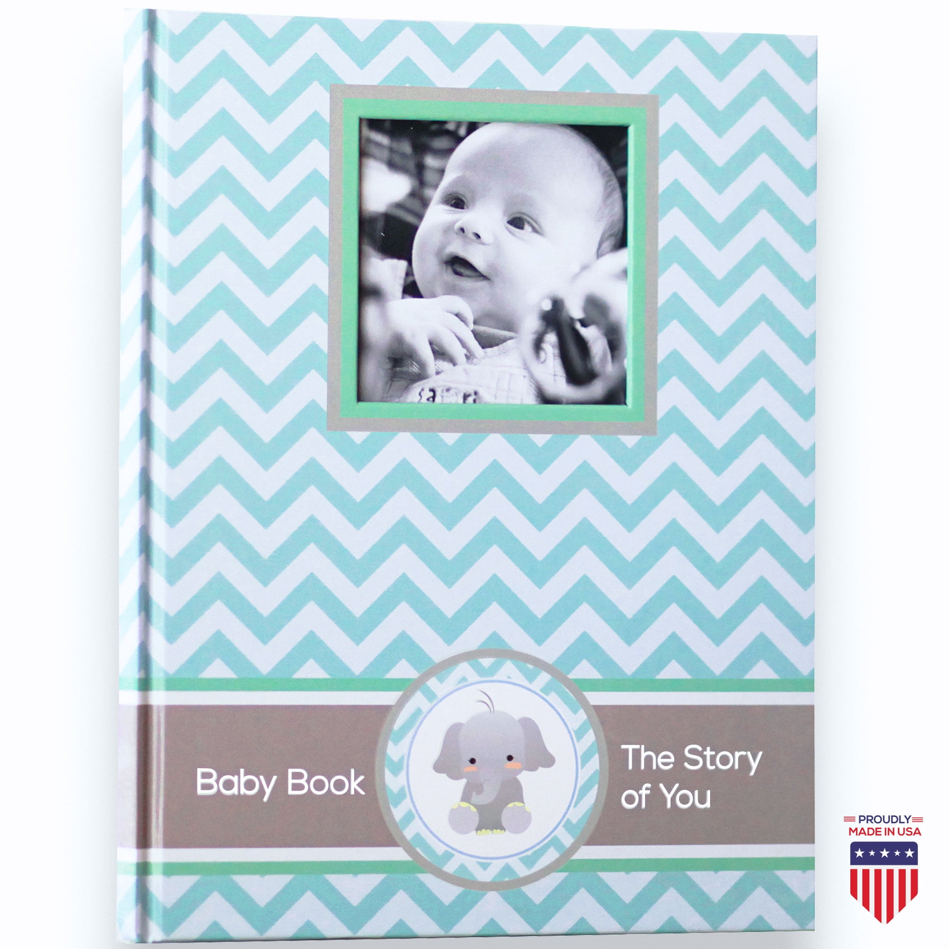 Floral Printed Baby Memory Book Girl Boy Keepsake Record First Album Shower Gift 