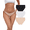 3BWF Pack Multicolor, variant on High Cut String Bikini Panties Stretchy Soft Modal Low Waist Underwear Ladies Hipster Panties Multi Pack(3BWF,XL)