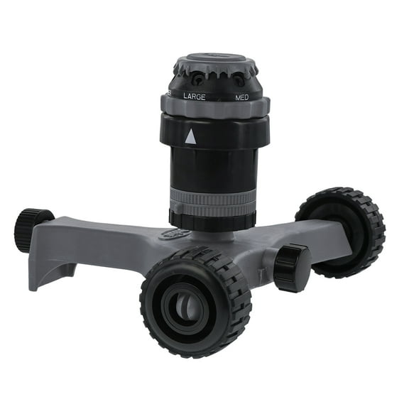Orbit H2O Gear-Drive Lawn Sprinkler on Plastic Wheel Base
