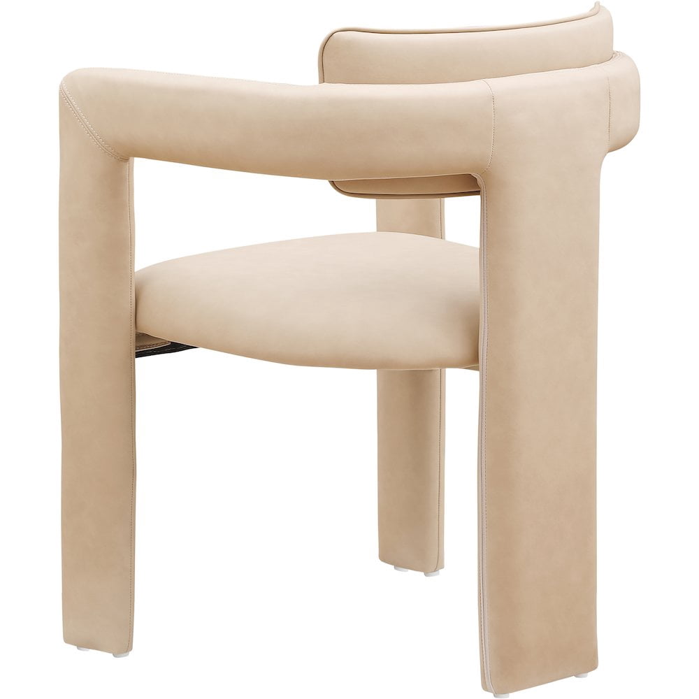 Meridian Furniture Brenda Tan Vegan Leather Dining Chair (Set of 2)