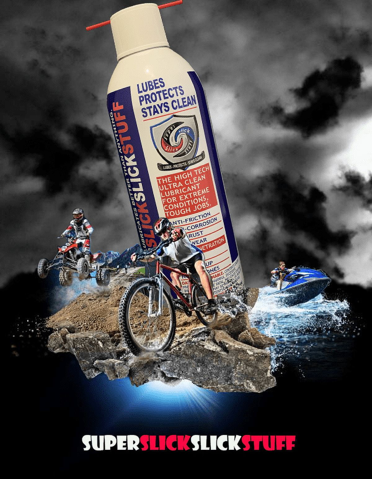 (12 pack) Protexall, Super Slick Slick Stuff CA Aerosol Multi-Purpose Lubricant Spray, 9 oz.