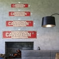 thumbnail image 2 of CANADIAN FLAG Vintage Plastic Street Sign Canada flags maple leaf hockey | Indoor/Outdoor |  24" Wide, 2 of 4