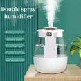thumbnail image 5 of Quiet Cool Mist Humidifiers LED Light USB Double Spray Heavy Fogss Silent Digital Humidifier Multipurpose Home Bedroom Office Floor Whole House Might, 5 of 7