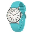 thumbnail image 3 of GOLDEN HOUR Waterproof Nurse Watch for Medical Professionals, Students Women Men - Military Time Luminouse Easy Read Dial, 24 Hour with Second Hand, Colorful Silicone Band, 3 of 9