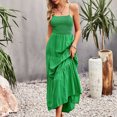 thumbnail image 4 of IROINNID A-Line Dress For Women Sleeveless Square Neck Sexy Vintage Party Dresses Regular Solid Color Dress, 4 of 7