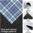 thumbnail image 3 of Blue White and Yellow Checkered Pattern Kitchen Rugs Sets Of 3,Kitchen Runner Rugs Non Skid Washable,Decorative Kitchen Floor Mats for Kitchen,Sink,Laundry,17"x30"+ 17"x47" + 17"x59", 3 of 6