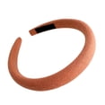 thumbnail image 1 of Hair Hoop Candy Color High Elasticity Soft Sponge Headband No Pressure Corduroy Texture Thickened Design Face Wrap Hair Organizer, 1 of 7