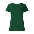 thumbnail image 2 of Jalioing Women's Slim T Shirt Short Sleeve Scoop Neck Trendy Tees Tops Summer Going Out Basic Shirts Outfits, 2 of 5