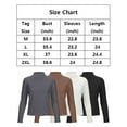 thumbnail image 3 of Women Long Sleeve Mock Neck Shirt Seamless Stretch Turtleneck Top Slim Fitted Base Layer (White,2XL), 3 of 12
