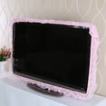 thumbnail image 3 of Injueey Cubierta de TV LCD a prueba de polvo hilo de flores púrpura rosa 32 36 40 46 50 55 60 65 pulgadas protector de pantalla de TV cubierta Cubiertas para muebles de jardín 5 Injueey JJ22311-05B, 3 of 6
