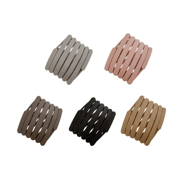 5pcs creativo plegable dientes dentado cabello peine peine diadema para mujeres hombres
