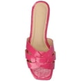 thumbnail image 4 of Journee Womens Arrina Wide Width Slip On Slide Flat Sandals, 4 of 9